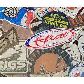 Scott Scott Fly Rods American Flag Sticker