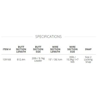 Scientific Anglers Absolute Predator Toothy Fish 35lb Leader