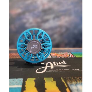 Abel Reels SDS 9/10 Fly Reel - Ported - Satin Teal - Satin Dark Brown Drag Knob - Rose Wood