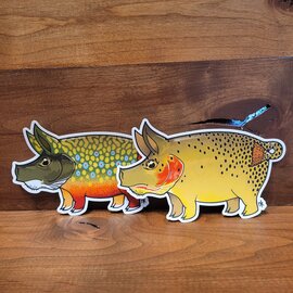 Nate Karnes Pig Sticker