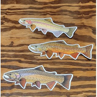 Casey Underwood Artwork & Design Fish Stickers