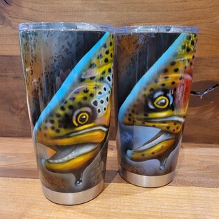 YETI Coolers Scaly Designs Trout Art - Yeti Rambler 20oz Tumbler