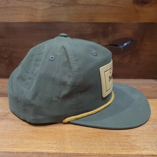 Scott Leather Trout Patch Rope Hat - Loden/Gold