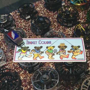 Trout Color Dancing Bear Sticker