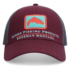 Simms Fishing Single Haul Small Fit Trucker - Mulberry