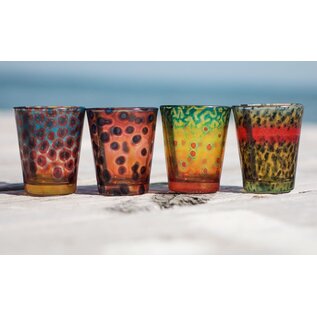 DeYoung Trout Flank Shot Glass - Set of 4
