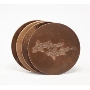 Whiskey Leatherworks Leather Coaster Set