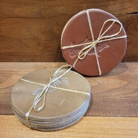 Whiskey Leatherworks Whiskey Leatherworks Leather Coaster Set
