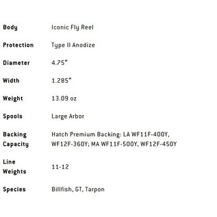 Hatch Outdoors 2023 Iconic Custom Saltwater Slam Reel