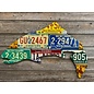 Cody Richardson Mixed Western State Trout License Plate Art