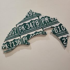 Cody's Fish Colorado License Plate Trout Art