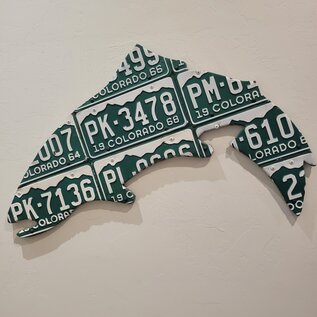 Cody's Fish Colorado License Plate Trout Art