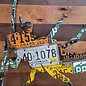 Cody's Fish Antique Mixed Western Stonefly License Plate Art