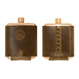 Whiskey Leatherworks Whisky Leatherworks Clark Fork Copper Flask - Brookie Stamp