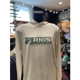 Free Fly RIGS Logo Free Fly Men's Elevate Lightweight Hoodie
