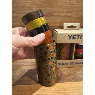 YETI Coolers Scaly Designs - Yeti Shot Glasses and Carrying Case