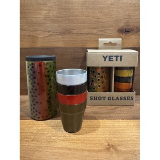 YETI Coolers Scaly Designs - Yeti Shot Glasses and Carrying Case
