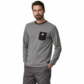 Patagonia RIGS Logo Patagonia Men's Long Sleeve Shop Sticker Pocket Responsibili-Tee