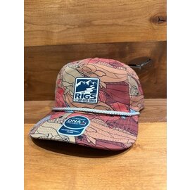 RIGS Logo The Golden Hour Hat - Red/Tan