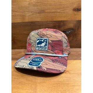 RIGS Logo The Golden Hour Hat - Red/Tan