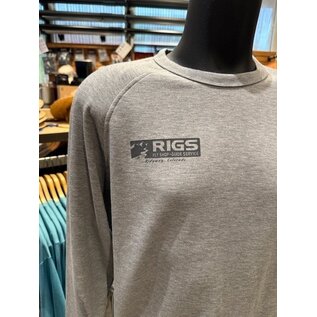 Free Fly RIGS Logo Freefly Men's Bamboo Lightweight Fleece Crew