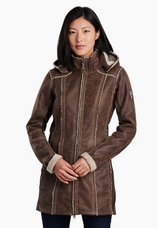 KUHL W DANI SHERPA TRENCH COAT