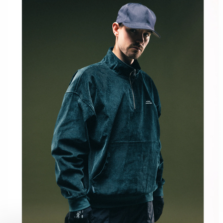 CORDUROY HALF ZIP