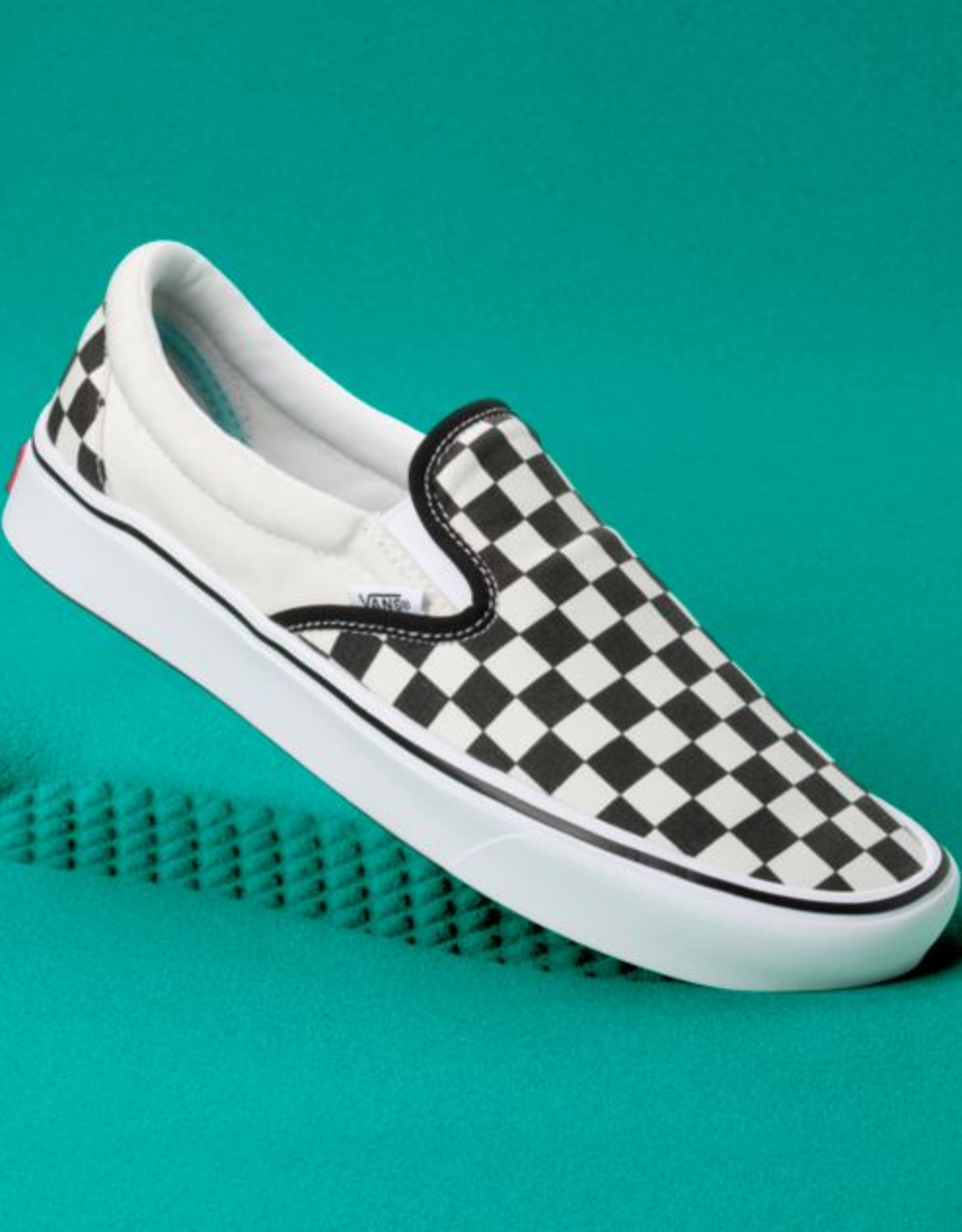 van slip ons checkered