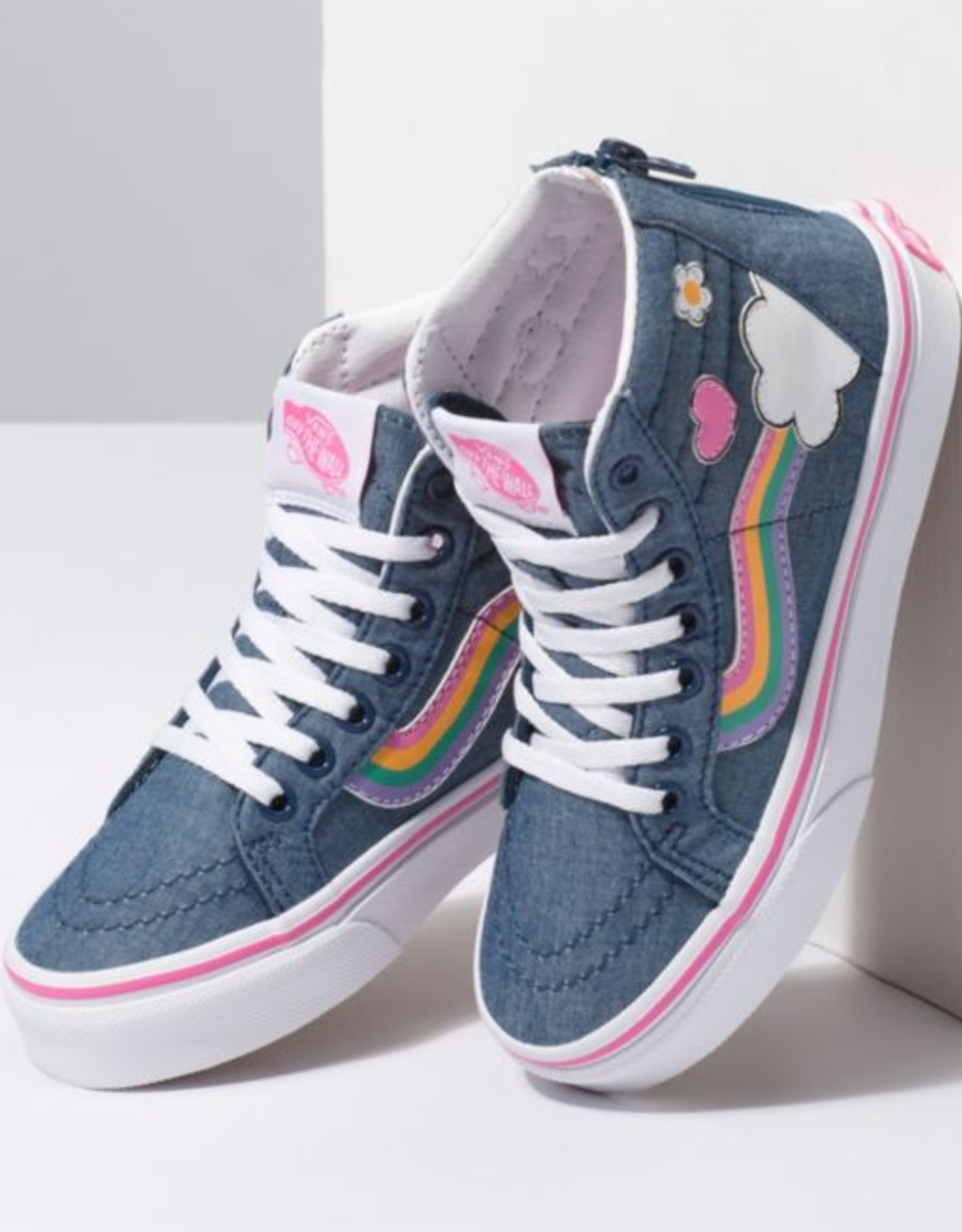 rainbow sk8 hi vans