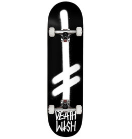 DEATHWISH Deathwish - GANG LOGO COMPLETE BLK/WHT - 8.25"