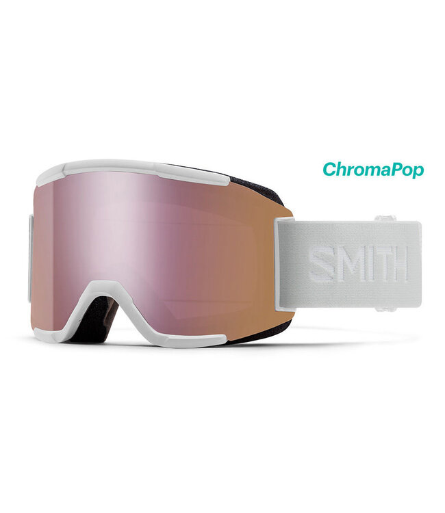 Smith - SQUAD - White Vapor w/ CP Everyday Rose Gold Mirror + Bonus YELLOW Lens