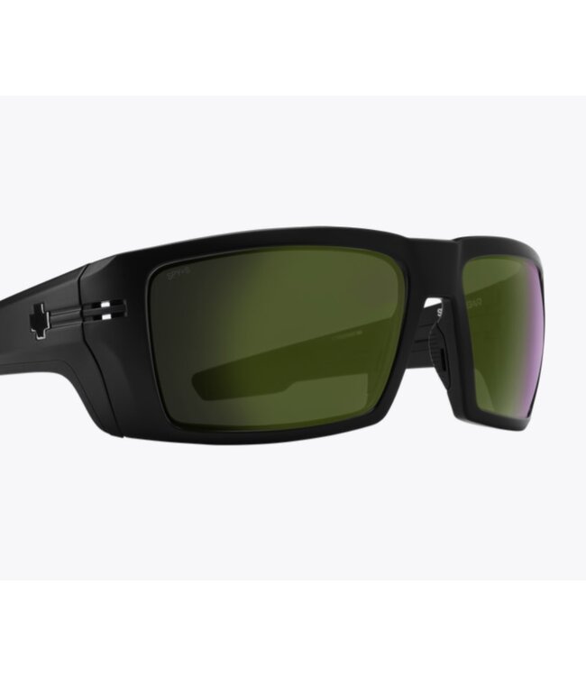 SPY - REBAR (ANSI) - Matte Black w/ POLAR Olive Spectra