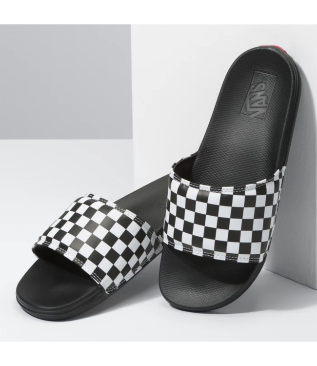 Vans - LA COSTA SLIDE - Black/Checkerboard -