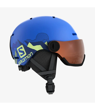 Salomon - GROM VISOR Yth Helmet - Pop Blue -