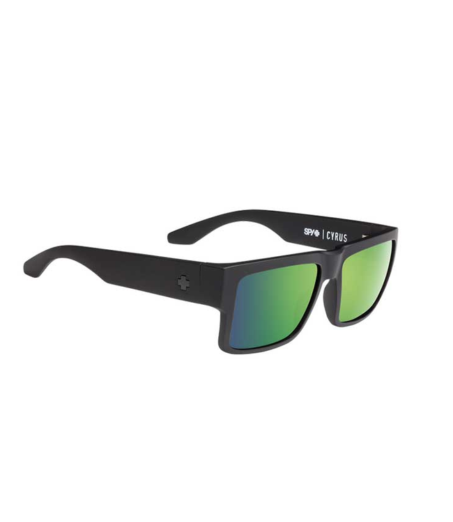 SPY - CYRUS - Matte Black w/ POLAR Green Mirror