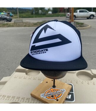 Syndicate Syndicate - BIG LOGO TRUCKER HAT - Black/White