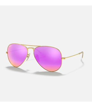 Ray-Ban Ray-Ban - AVIATOR LARGE METAL 58 - Arista w/ Pink Mirror Gradient Grey