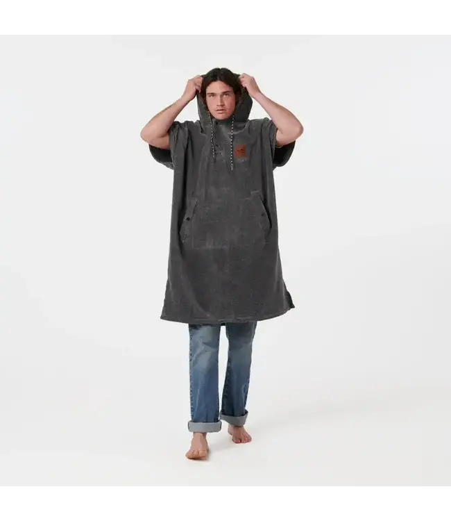 Slowtide - CHANGING PONCHO - THE DIGS - Heather Grey -