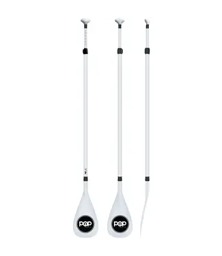 POP Paddleboards POP - TROOPER SUP PADDLE - Fiberglass Shaft w/ Poly Blade - 2 Piece Adjustable