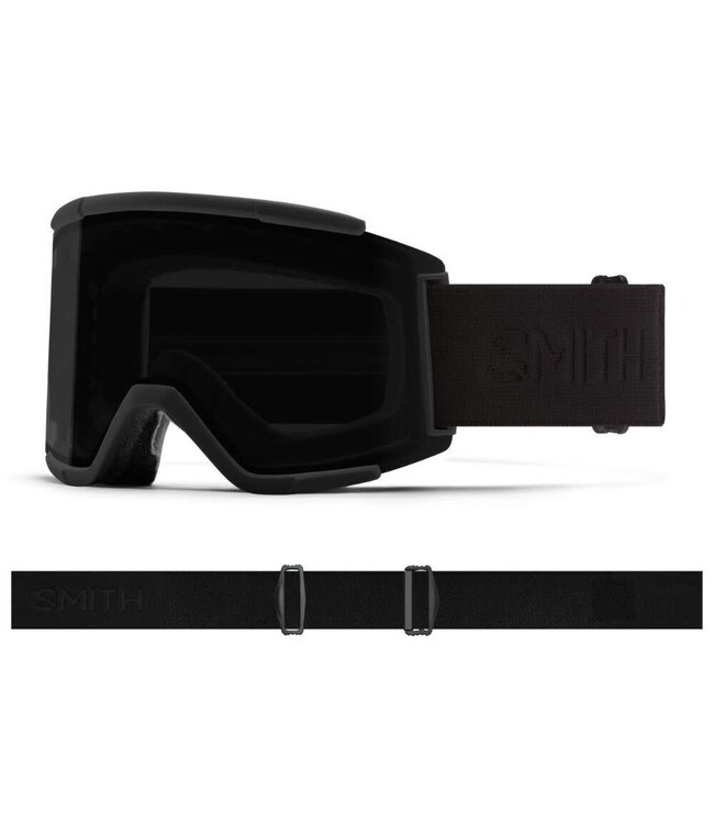 Smith - SQUAD - Blackout w/ CP Sun Black + Bonus CLEAR Lens