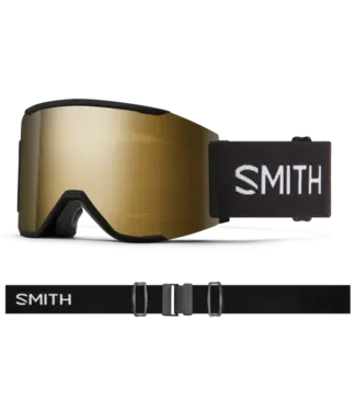 Smith Optics Smith - SQUAD MAG - Black w/ CP Sun Black Gold Mirror + Bonus Storm Blue CP Lens