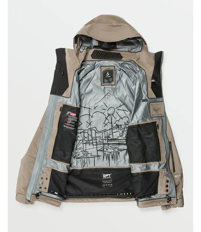 Volcom - Mens GUCH STRETCH GORE-TEX JACKET - Stone -