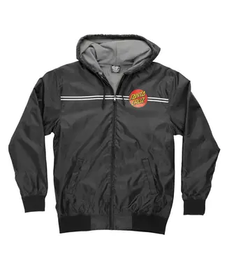 Santa Cruz Santa Cruz - Mens WINDBREAKER DOT HOODED JACKET - Black -