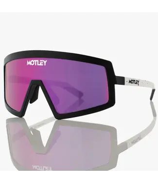 Motley - HAMMERHEAD - Black White Paint w/ Purple Mirror