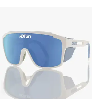 Motley Motley - SLIDER - White w/ Blue Mirror