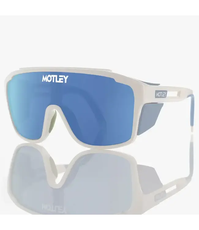 Motley - SLIDER - White w/ Blue Mirror