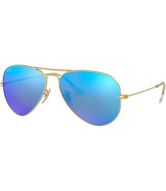 Ray-Ban Ray-Ban - AVIATOR LARGE METAL 55 - Matte Arista w/ Grey Blue Mirror