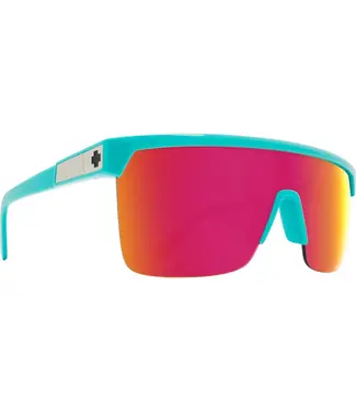 SPY SPY - FLYNN 5050- Teal w Happy Grey Green + pink spectra mirror