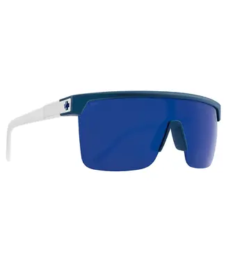 SPY SPY - FLYNN 5050- Matte Blue/Matte White w Happy Grey-Green/Blue Mirror