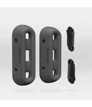 Mission Mission - ICON BOAT FENDERS - Charcoal (2 Pack w/ LINES)